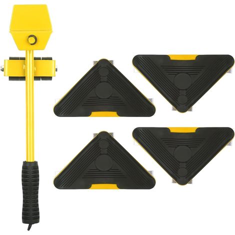 Lève-meubles robuste avec 4 patins, pour déplacer et transporter (1/5)