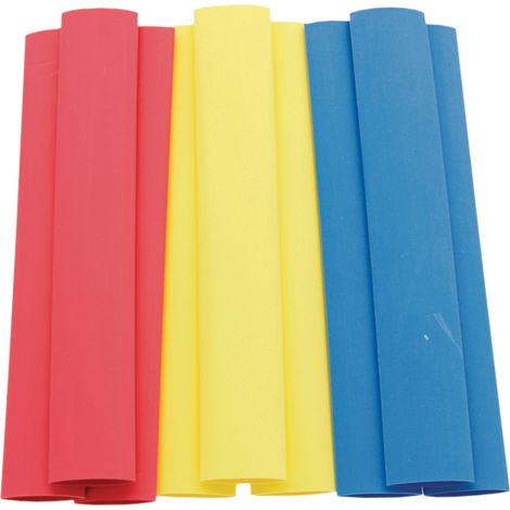 Schrumpfschlauch-Set, L=125 mm, Schrumpfung 12,5–6,4 mm, 2:1, 9 Stück
