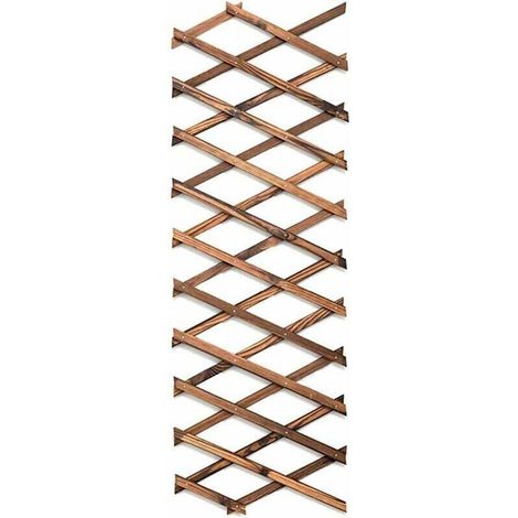 Ausziehbares Hängespalier aus Holz für Kletterpflanzen – Wanddekoration für Terrasse und Garten (1/4)