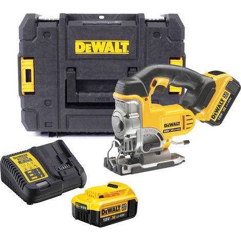 DeWalt DCS331M2 18v XR Cordless Jigsaw + 2 x 4.0ah Battery Charger + Tstak (1/2)
