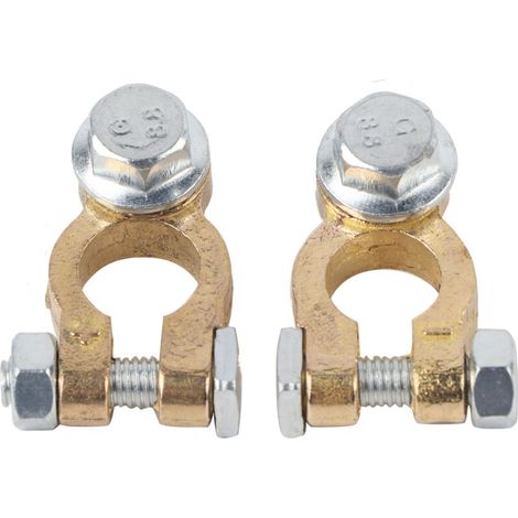 aqxreight Connecteurs de Borne de Batterie, 2 Pièces de Connecteur de Pince de Borne de Batterie de Voiture 300 A Grand Courant M10 Remplacement à Vis Unique pour Camions. (1/5)