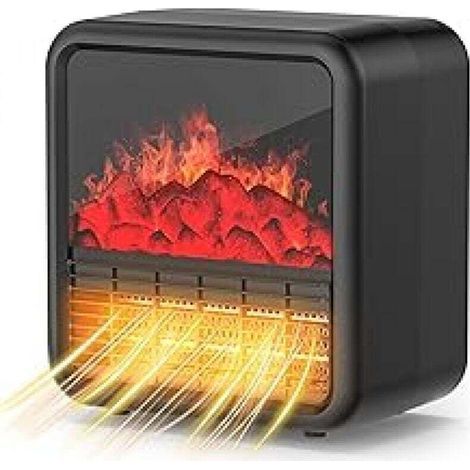 Radiateurs d'intérieur portables, de petite taille et à économie d'énergie en céramique avec flamme dynamique et chauffage rapide. (1/4)
