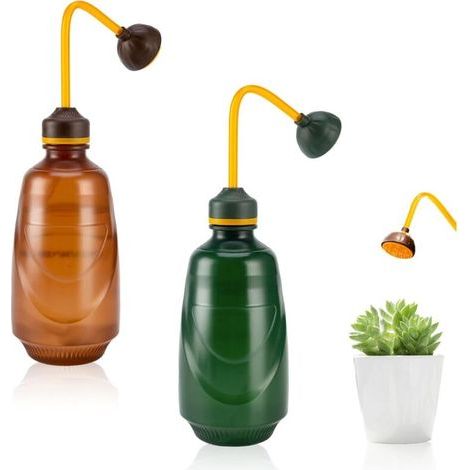 Arrosoir Plante Intérieur 2Pcs, Arrosoir Bonsai 450ml, Petit Arrosoir Doux Idéal pour Les Bonsaïs, Les Plantes Délicates et (1/4)