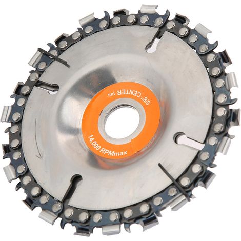 4" 22-Zahn-Kettenscheibe für Holzbearbeitung, passend für 100/115-mm-Winkelschleifer (1/5)
