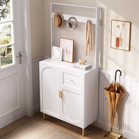 Flurgarderobe mit Haken und Stauraum 80x175,5 cm OKMYHOME (1/5)