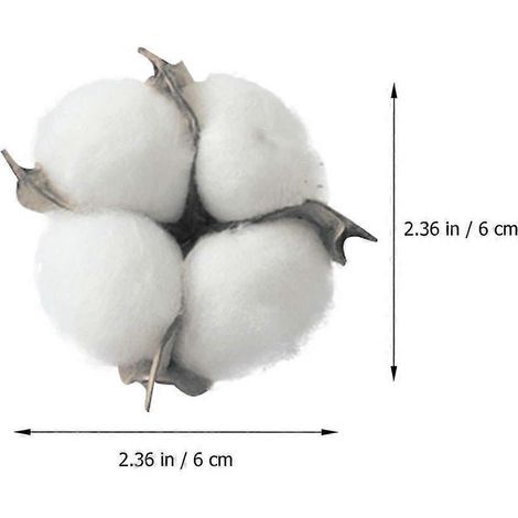 Décoration de Noël en boules de coton blanches (1 paquet) (1/4)
