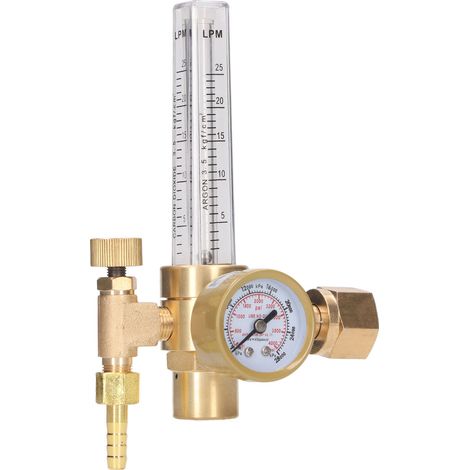 Débitmètre régulateur de pression argon CO2 pour soudage, manomètre de gaz, mesureur de débit, équipement de soudure. (1/5)