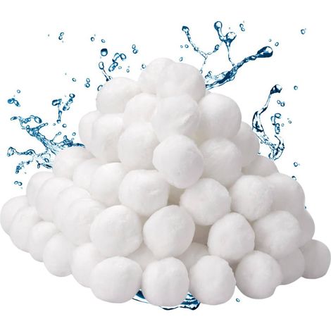 Balles filtrantes Piscine 500 g, Balles filtrantes pour systèmes de Filtration à Sable, MéDia Filtre à Fibres pour Piscine, réutilisables, Filtre Sable, Convient Divers SystèMes De Filtration (1/5)