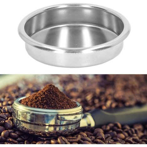 Filtro de mantenimiento para máquinas de café: filtro ciego de inserción para retrolavado fabricado en acero inoxidable resistente, 58 mm (2,3 pulgadas). (1/5)