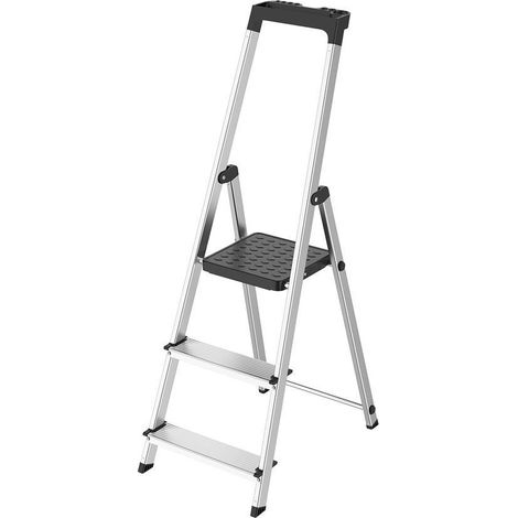 Escalera Aluminio 3 Pedaños Uso Domestico Certificada En 131 Con Bandeja Para Herramientas. (1/5)