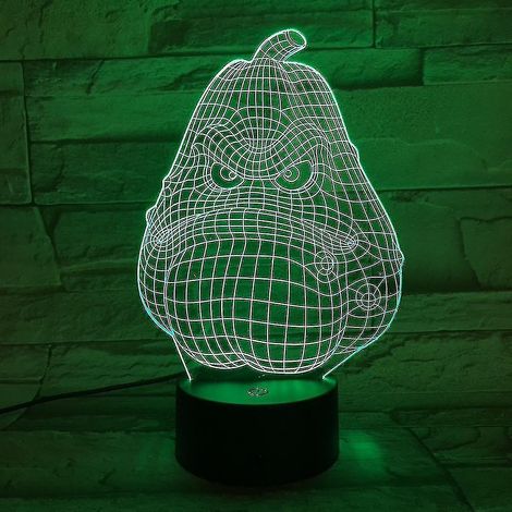 Lampe de chevet LED 3D Plant Zombies pour chambre d'enfant
