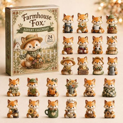 Fuchs auf dem Bauernhof Adventskalender 2026 2D Überraschungsbox