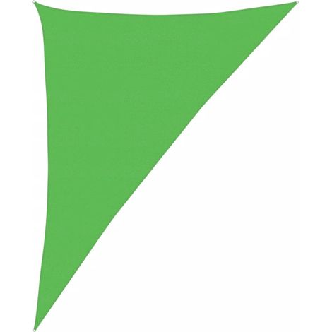 Voile d'ombrage,Voile parasol/Auvent pour Jardin Balcon en 160 g/m² Vert clair 4x5x6,8 m PEHD -27683 (1/5)