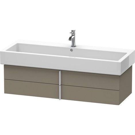Mobile Vanity Duravit Vero Vanity 6208 a parete, con 2 cassetti, 1150mm, Colore (anteriore/corpo): Terra Opaco - VE620801414