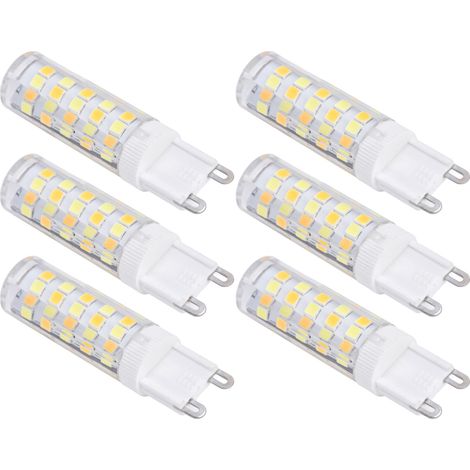 10er-Pack G9-Lampen, 3 W/5 W/7 W, 32/52/64 LEDs, 3 Farbtemperaturen, für Deckenleuchten, Kronleuchter, Wandleuchten und Tischlampen, 220 V, CE- und RoHS-zertifiziert (1/5)