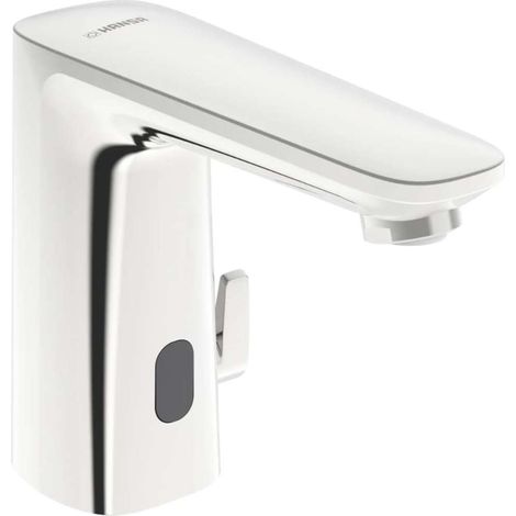 Hansa Electra - Miscelatore elettronico per lavabo, alimentazione a rete, Bluetooth, cromo 92002009