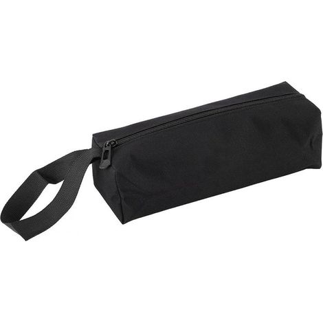 Trousse a Outils Vide,25 CM Longue Toile Nylon imperméable à l'eau Fermeture éclair Paquet Petit Sac à Outils Trousse a Outils Multifonctionnel Portable(Noir) (1/5)
