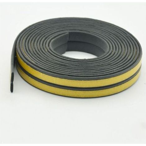 Carivent Bande d'étanchéité pour porte et fenêtre 6M, joint de fenêtre, coupe-vent, isolation thermique, isolation phonique, cadre de porte antivol en verre d'alliage d'aluminium, bande d'étanchéité a (1/4)