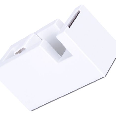 Ruban adhésif distributeur simple style portable ABS résine bureau école bureau blanc (1/4)