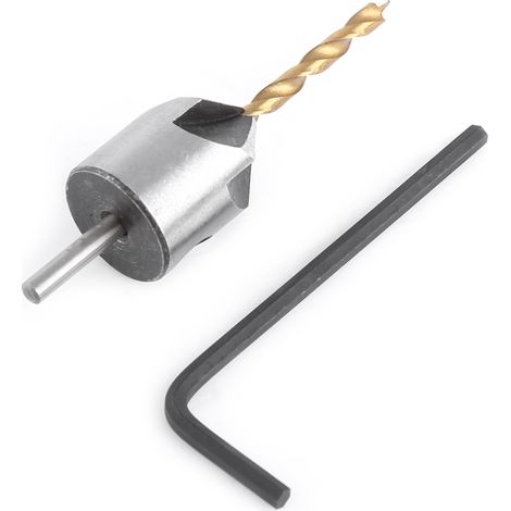 Countersink Drill Bit Carpentry Woodworking Boring Tool Round Shank With Hex Key
(3mm)