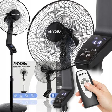Standventilator mit Fernbedienung, leistungsstark und leise, 50 W (1/5)