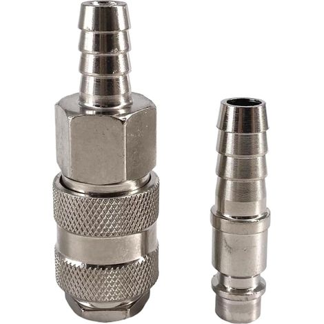 Socket Plug Pneumatic Fitting Quick Connector 6/8/10 mm Barb Hose Coupler Adapter for Air Compressor 10 mm (1/5)