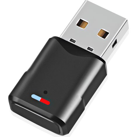 Bluetooth 5.3 USB-Adapter für PS5/PS4/Switch-Konsole/PC, Dual-Pairing-Dongle, drahtloser Audio-Sender/Empfänger mit geringer Latenz für Windows/MacOS/Kopfhörer/Lautsprecher (1/5)