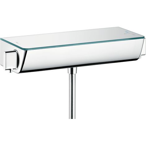 Hansgrohe – Mitigeur thermostatique douche 13161000 – Cartouche MTC – Débit 12 l/min – Limiteur de température réglable – En inox chromé