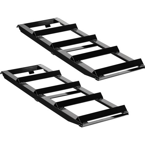 XPOtool Prolunghe per rampe di carico 2x400kg Estensioni per rampa carrabile auto 650x195mm Acciaio (1/5)