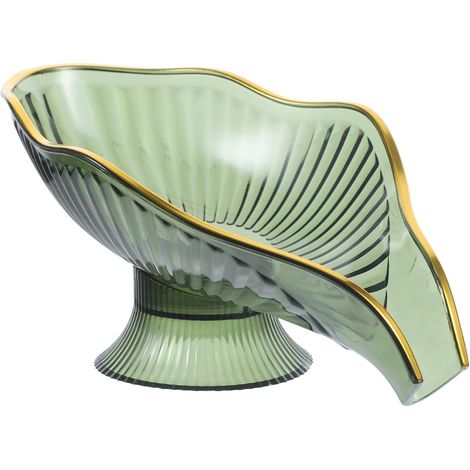 Modern Design Bathroom Soap Dish Green Self Draining (1/5)