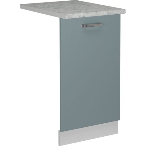 Panneau de lave-vaisselle R-Line, Bleu-gris, 45cm , PT Marbre, Vicco