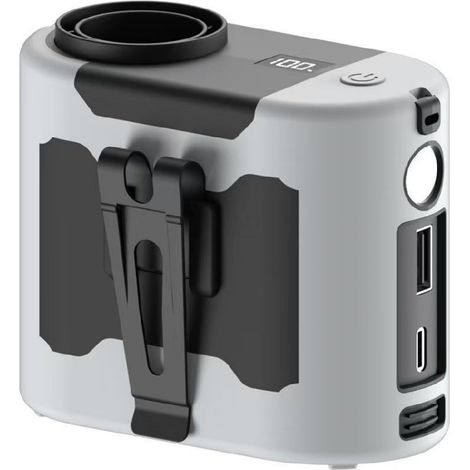 Ventilador USB - 5 Velocidades - Luz LED Integrada - Recargable - Para Exterior Acampada Viaje - 131 x 88 x 58 mm - Plástico (1/5)