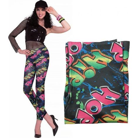 Leggings estilo hip-hop disco años 80 XS/S (1/3)