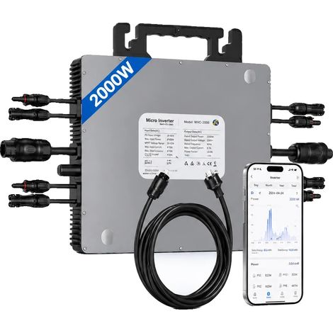 Inversor solar de alta eficiencia con monitorización Wi-Fi integrada, TM-2000L (1/5)