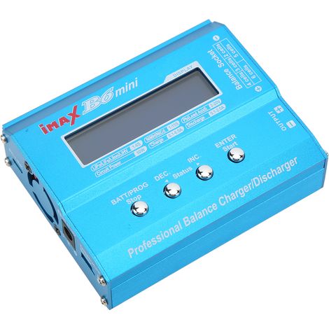 Chargeur d'équilibrage de batterie B6 Mini, chargeur multifonction intelligent pour batteries LiPo, LiFe et lithium RC (1/5)