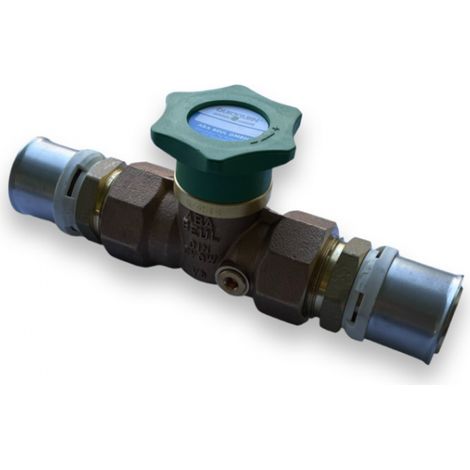 Aba Beul Quickturn Kolbenventil DN25 Alpex F50 Profi Anschluss Press ohne Entleerung 71475.032.2
