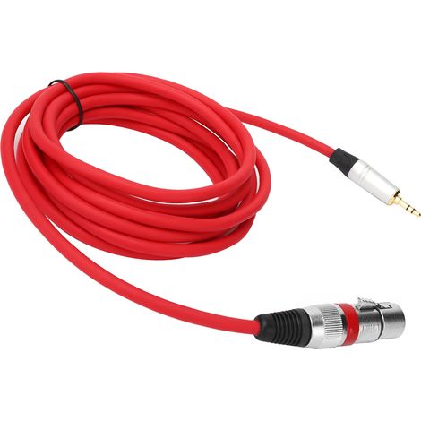 Adaptateur 3.5mm Jack Mâle vers XLR Femelle 3 mètres pour Microphone et Enregistrement (1/5)