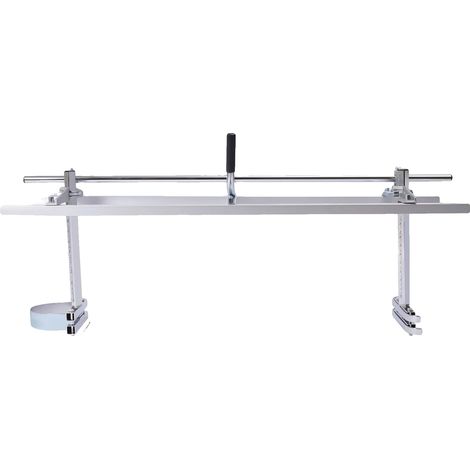 Machine de sciage portable, construction durable, largeur de coupe réglable, gris (1/2)