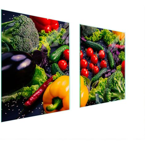PLACA PROTECTORA DE VIDRIO PARA ESTUFA 85x52 VERDURAS (1/5)