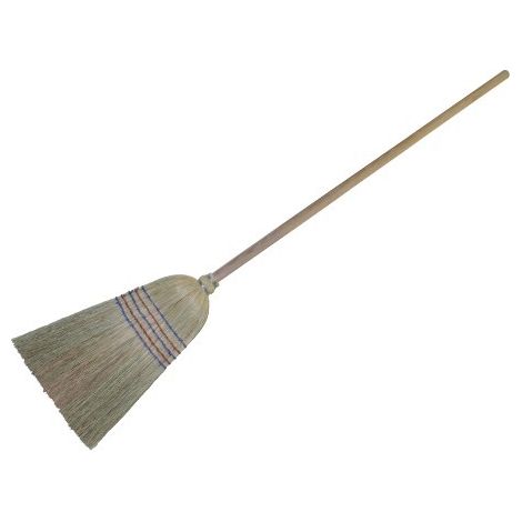 SCOPA AMALIA CON MANICO IN LEGNO REALIZZATA IN SAGGINA (1/2)