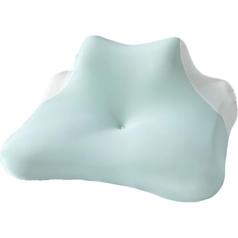 Oreiller rafraîchissant pour dormir sur le côté ou sur le ventre - Housse en soie Ice Age avec mousse à mémoire de forme et housse verte amovible et lavable-AquaForge (1/5)