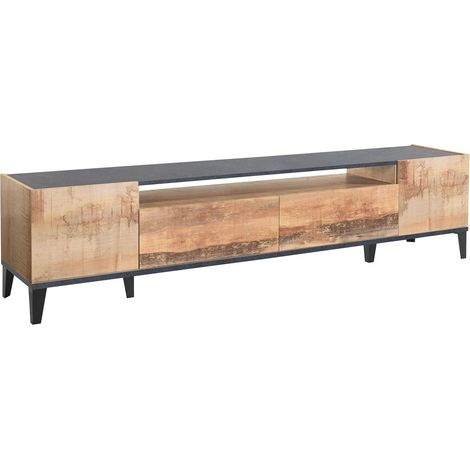 Mobile TV 2 Ante 2 Cassetti 200x40x47 cm Sunrise Acero Pereira e Ardesia (1/4)