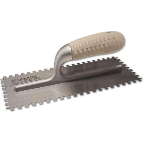 Frattone in Acciaio Dentato 4 Lati 280x120 mm Pavan art. 821/D Greca 5x7 mm