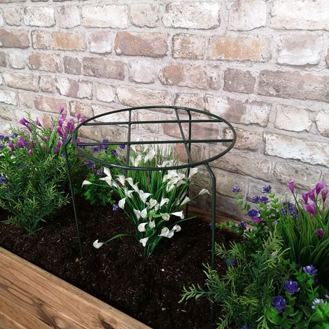 Tom Chambers Urban Dark Green Metal Herbaceous Garden Plant Support Grow Through Medium 50cm x 30cm (1/5)