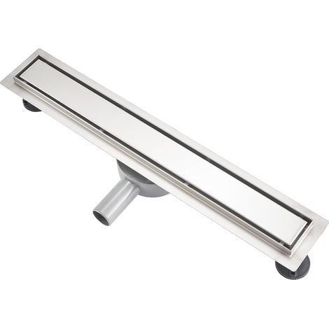 Caniveau de Douche 90cm, 2 en 1 Panneau, avec 360° Siphon et Filtre 360° Siphon Écoulement rapide (1/5)