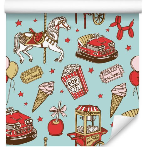 Papel pintado vintage para salón y dormitorio, 50x1000 cm. (1/5)