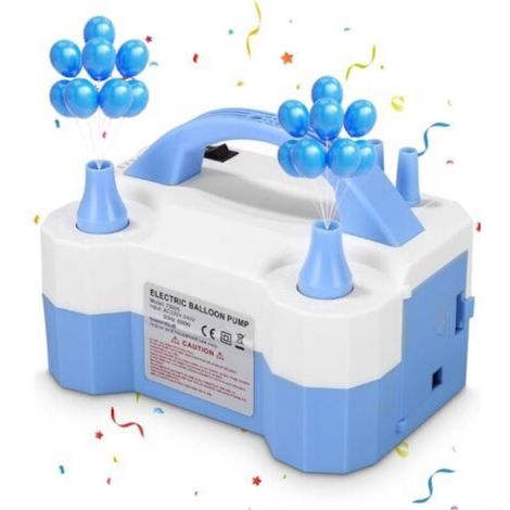 400-W-Ballonpumpe, elektrische Ballonpumpe mit Doppeldüse für Hochzeits-, Geburtstags- und Partydekorationsballons - Crezuo (1/4)