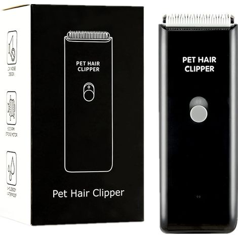 Tondeuse à poils pour chiens et chats étanche, portable, électrique, rechargeable par USB, outil de toilettage pour animaux de compagnie, silencieuse et sans fil, pour petits animaux. (1/5)