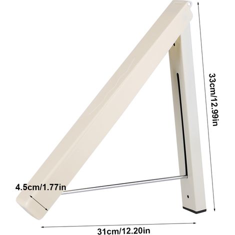 Porte-serviettes mural pliable et rétractable pour chambre à coucher (1/5)