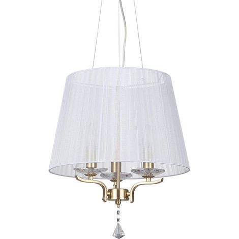 Ideal Lux Pegaso - 3 Licht Multi Arm Deckenpendelleuchte Satin Messing (1/2)